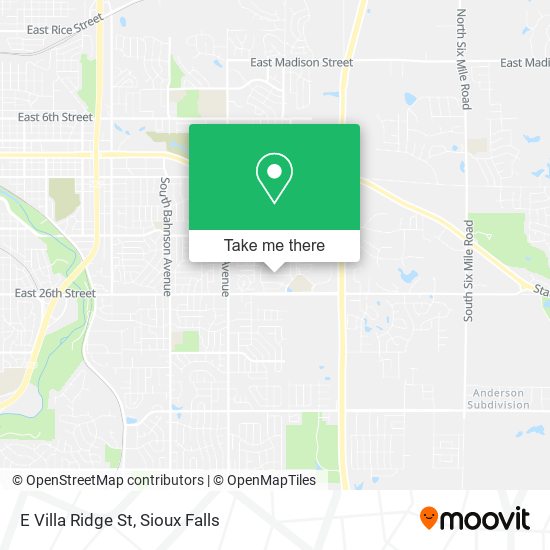 E Villa Ridge St map