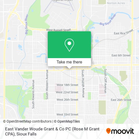 Mapa de East Vander Woude Grant & Co PC (Rose M Grant CPA)