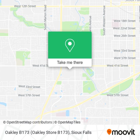 Mapa de Oakley B173 (Oakley Store B173)