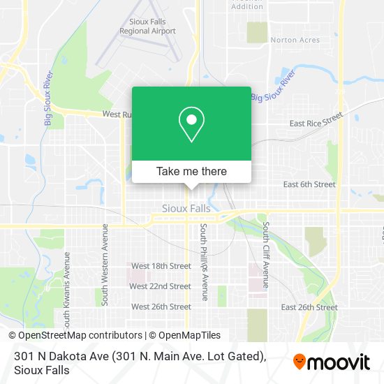 Mapa de 301 N Dakota Ave (301 N. Main Ave. Lot Gated)