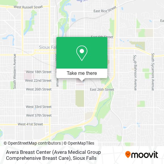 Avera Breast Center (Avera Medical Group Comprehensive Breast Care) map