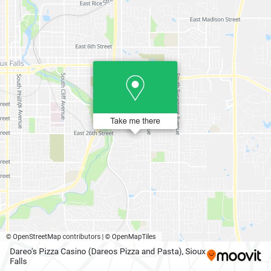 Dareo's Pizza Casino (Dareos Pizza and Pasta) map