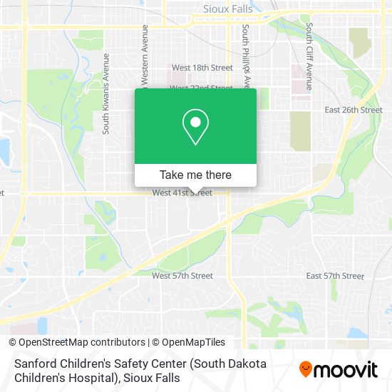 Sanford Children's Safety Center (South Dakota Children's Hospital) map