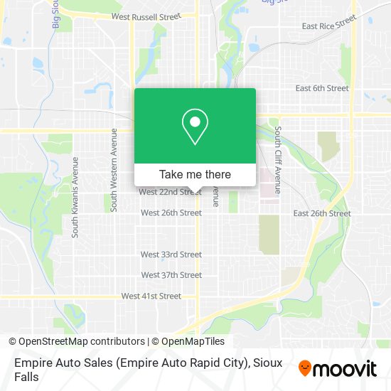 Empire Auto Sales (Empire Auto Rapid City) map
