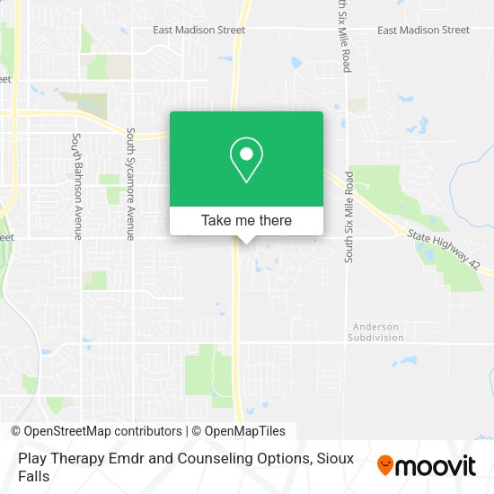 Play Therapy Emdr and Counseling Options map