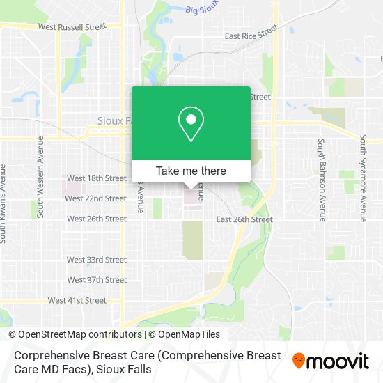 Corprehenslve Breast Care (Comprehensive Breast Care MD Facs) map