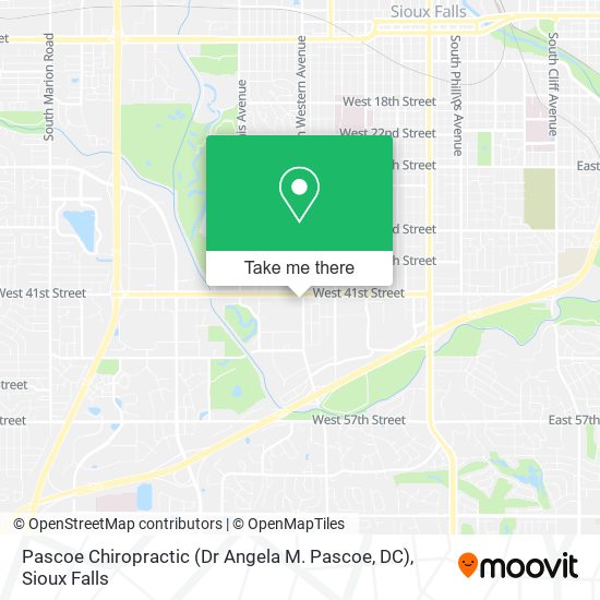 Mapa de Pascoe Chiropractic (Dr Angela M. Pascoe, DC)