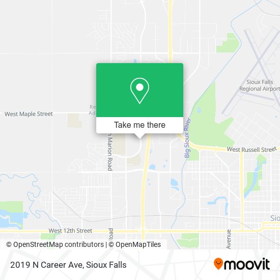 2019 N Career Ave map