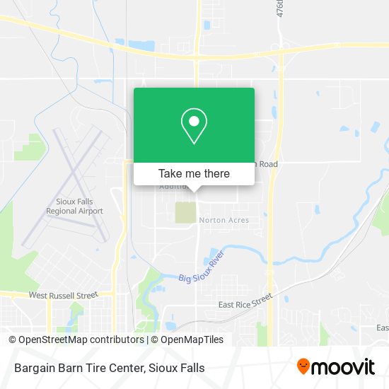 Bargain Barn Tire Center map