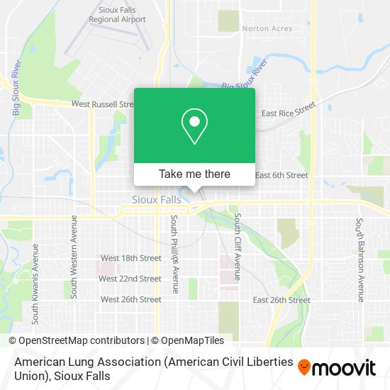 American Lung Association (American Civil Liberties Union) map