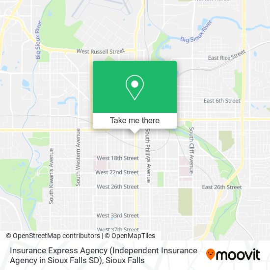 Insurance Express Agency (Independent Insurance Agency in Sioux Falls SD) map