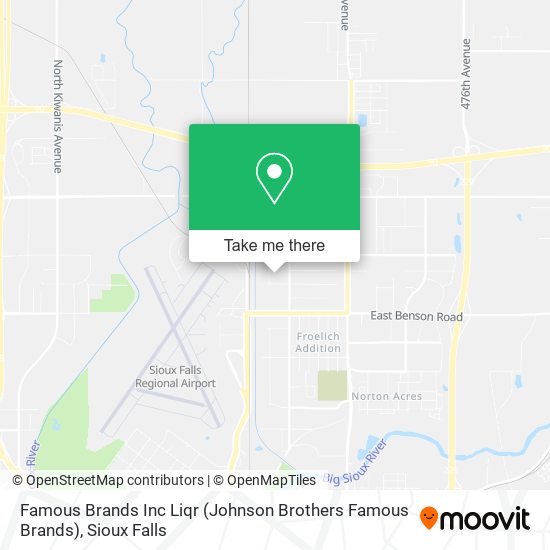 Famous Brands Inc Liqr (Johnson Brothers Famous Brands) map