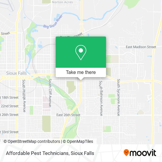 Affordable Pest Technicians map