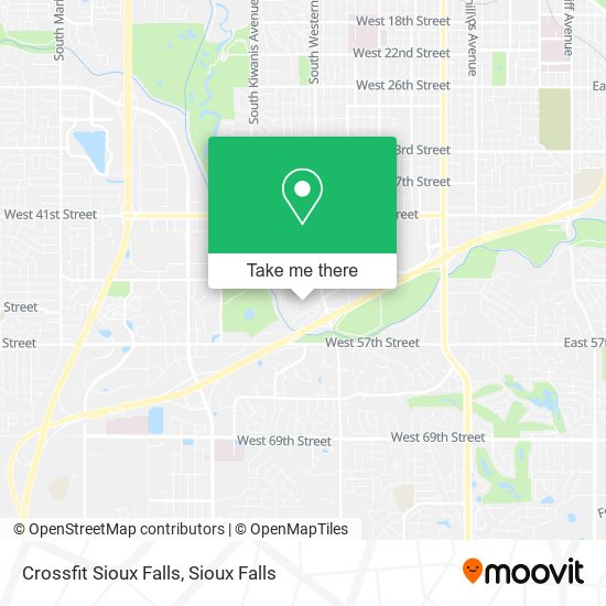 Crossfit Sioux Falls map