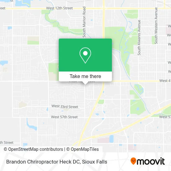 Brandon Chriropractor Heck DC map