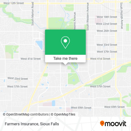 Mapa de Farmers Insurance
