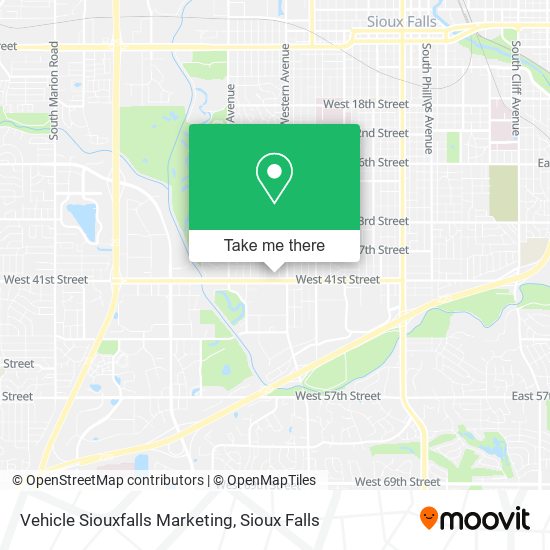 Vehicle Siouxfalls Marketing map