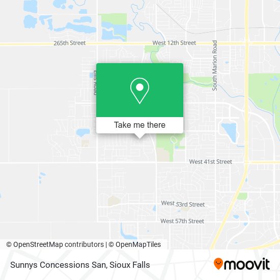 Sunnys Concessions San map