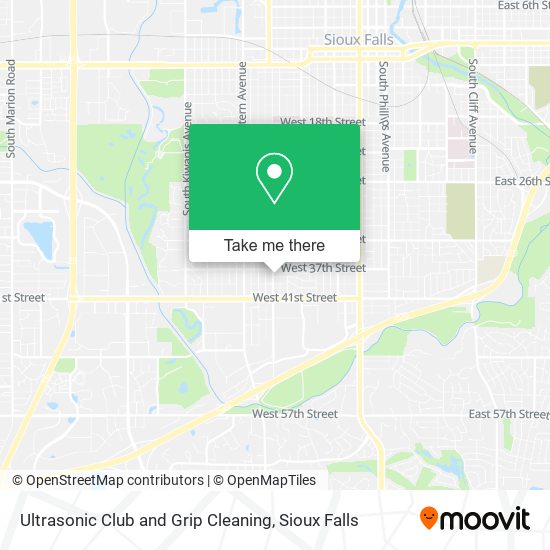 Ultrasonic Club and Grip Cleaning map