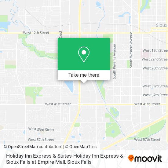 Holiday Inn Express & Suites-Holiday Inn Express & Sioux Falls at Empire Mall map