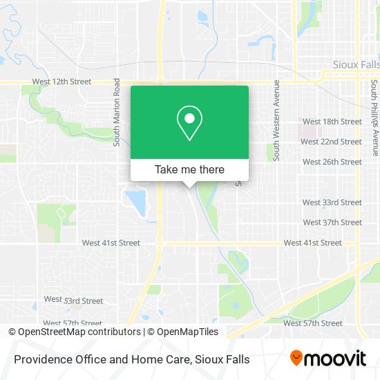 Providence Office and Home Care map