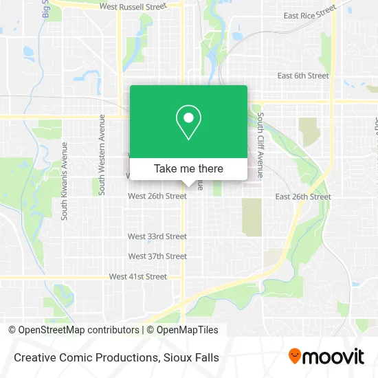 Creative Comic Productions map