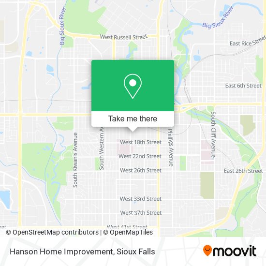 Mapa de Hanson Home Improvement