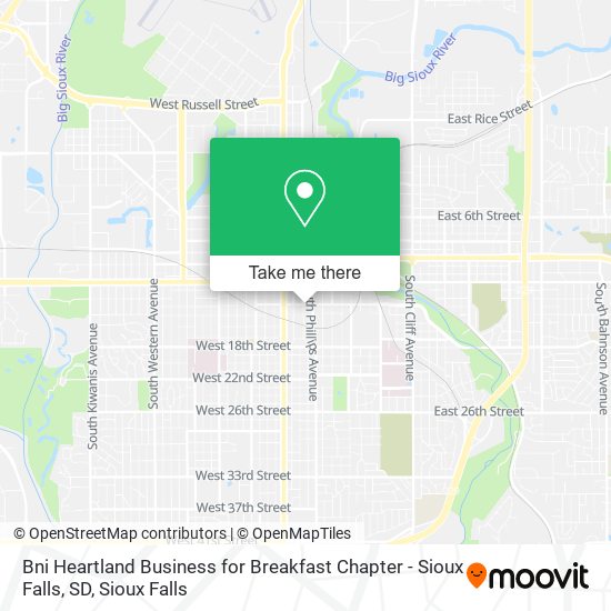 Bni Heartland Business for Breakfast Chapter - Sioux Falls, SD map