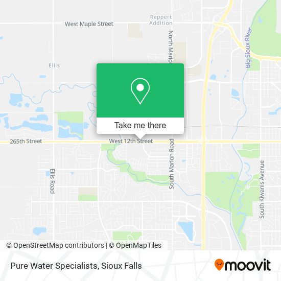 Pure Water Specialists map