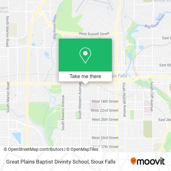 Great Plains Baptist Divinity School map