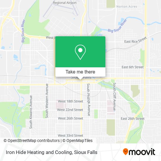 Mapa de Iron Hide Heating and Cooling