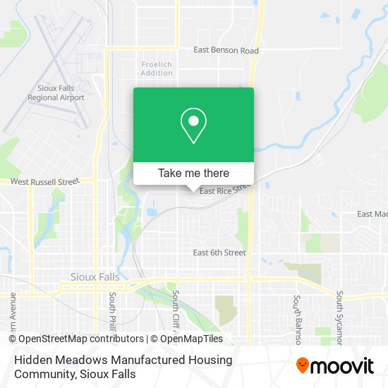 Hidden Meadows Manufactured Housing Community map