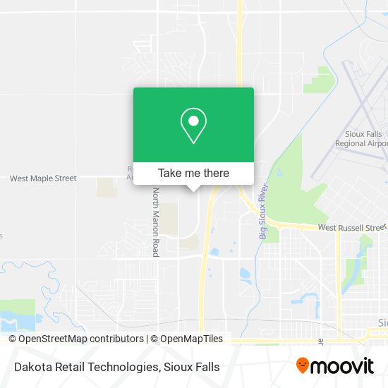 Dakota Retail Technologies map