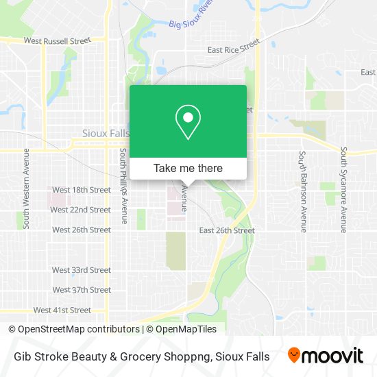 Gib Stroke Beauty & Grocery Shoppng map