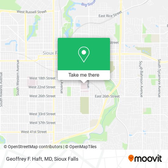 Geoffrey F. Haft, MD map