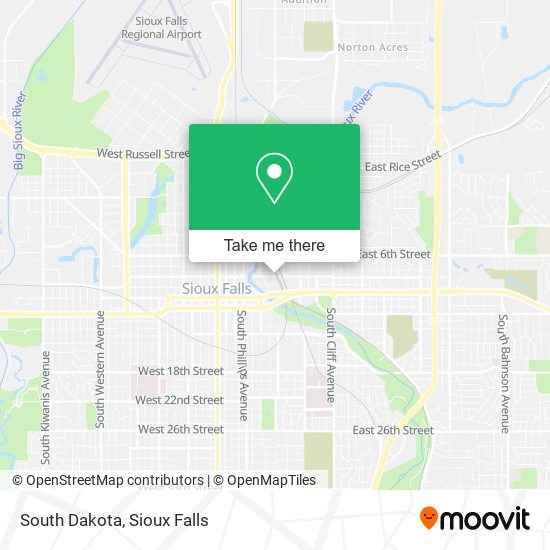 Mapa de South Dakota