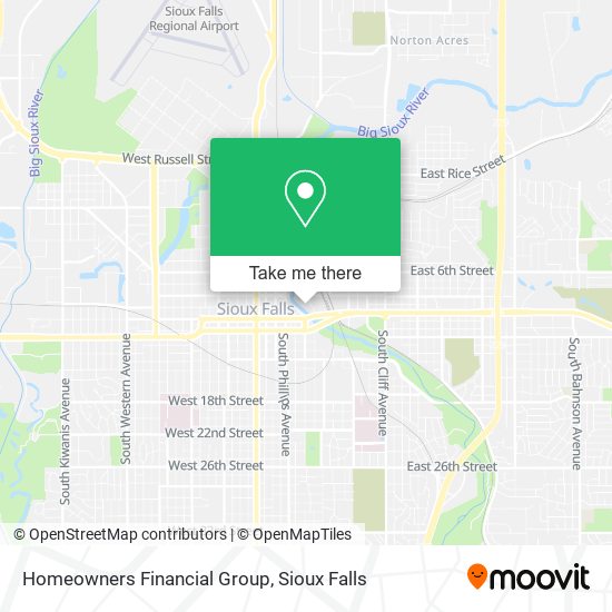 Homeowners Financial Group map