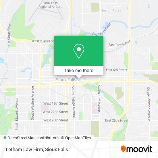 Letham Law Firm map