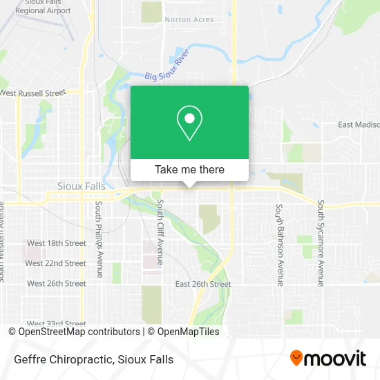 Geffre Chiropractic map