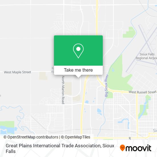 Great Plains International Trade Association map