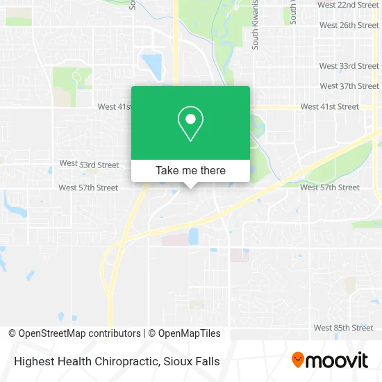 Highest Health Chiropractic map