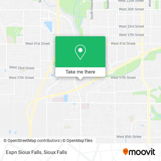 Espn Sioux Falls map