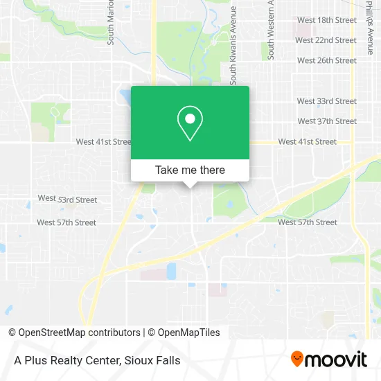 A Plus Realty Center map