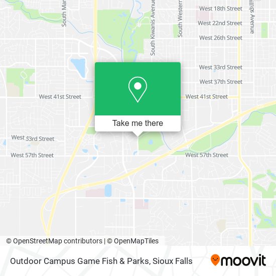 Outdoor Campus Game Fish & Parks map