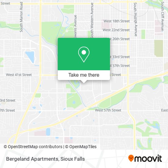Bergeland Apartments map
