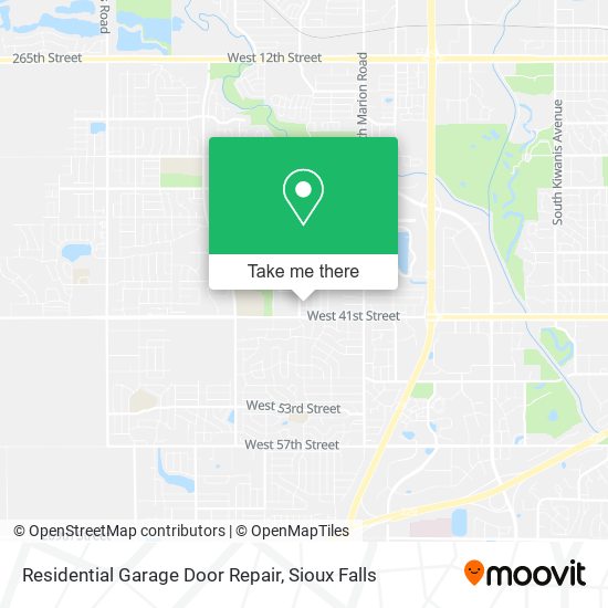Residential Garage Door Repair map