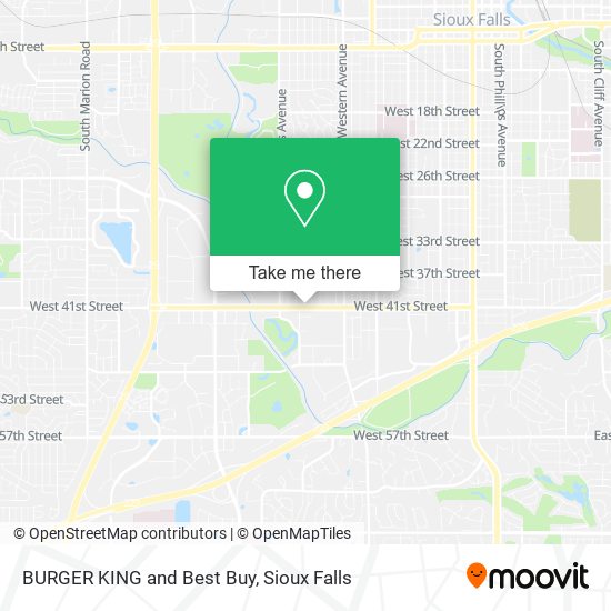 BURGER KING and Best Buy map