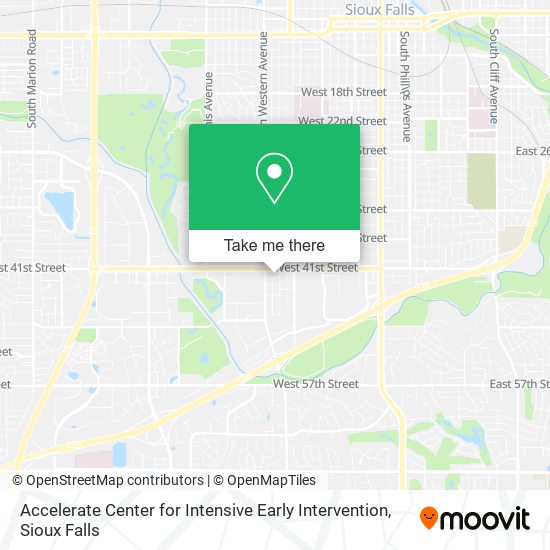 Accelerate Center for Intensive Early Intervention map