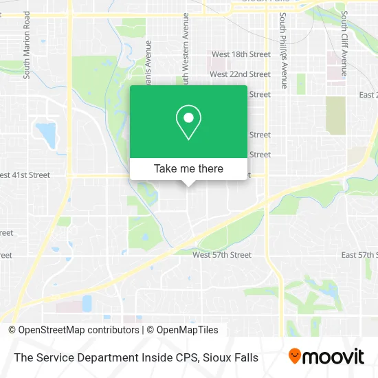 The Service Department Inside CPS map