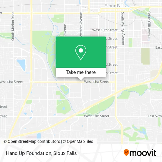 Mapa de Hand Up Foundation